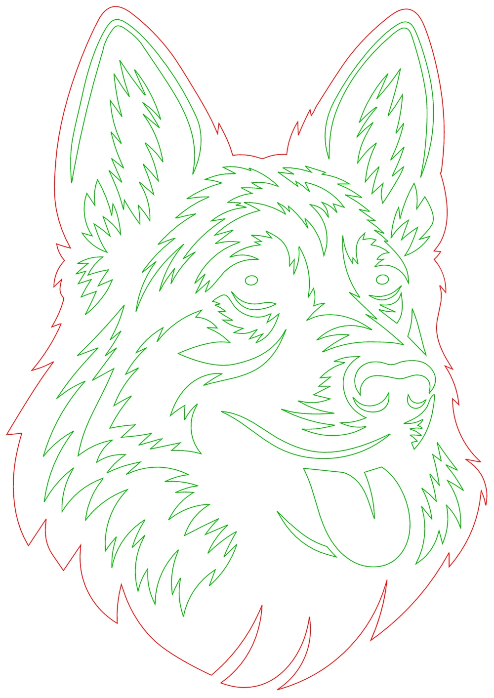 German shepherd cut file